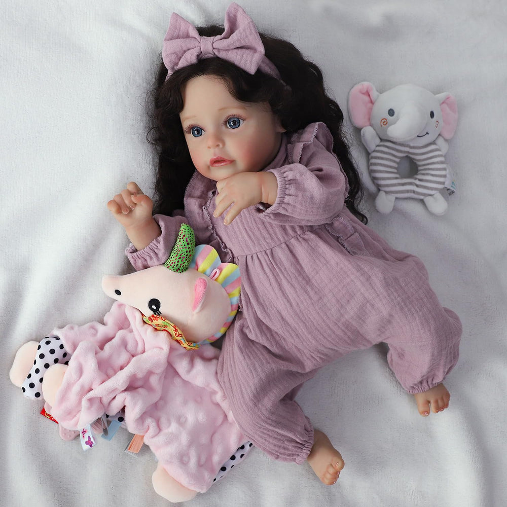 SCOM lifelike reborn doll gift box presentation ready for gifting.