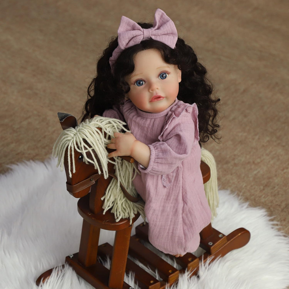 SCOM lifelike reborn doll with pacifier and bottle for nurturing routines.