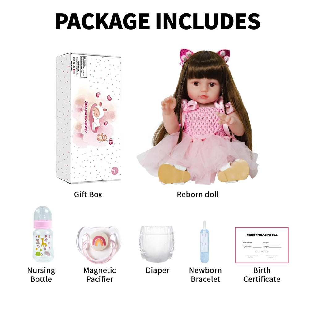 SCOM deluxe gift set includes doll, clothes, and shoes.
