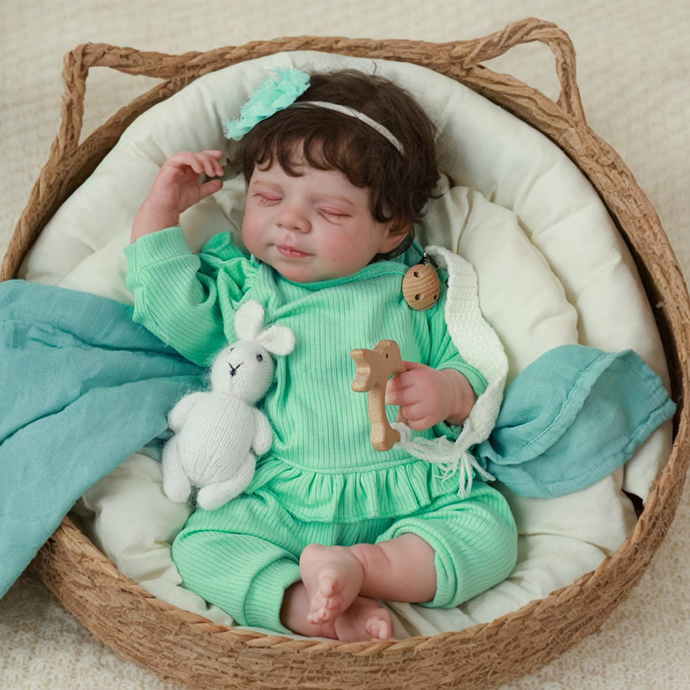 SCOM Reborn 18-inch closed-eyes evoke a real sleeping newborn in play