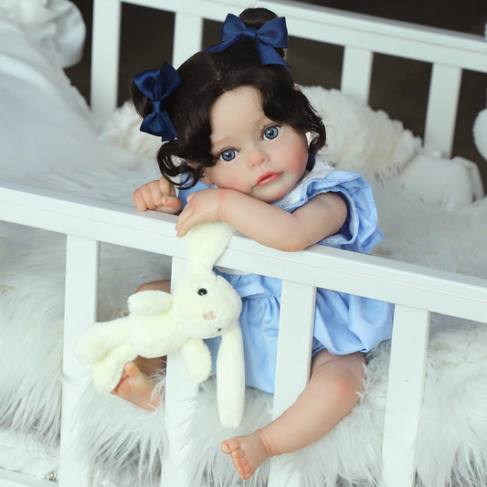 SCOM Reborn 18-inch doll with weighted body for realistic cuddling.
