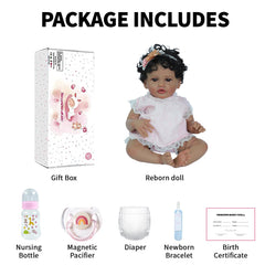 SCOM 20-inch lifelike doll suited for Christmas or birthday surprises for kids age 3+