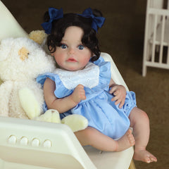 SCOM Reborn doll showcases lifelike facial details and hair texture.