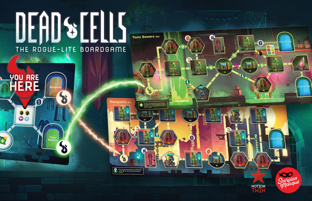 Scorpion Masqué Dead Cells solo mode Serenade panel in action.
