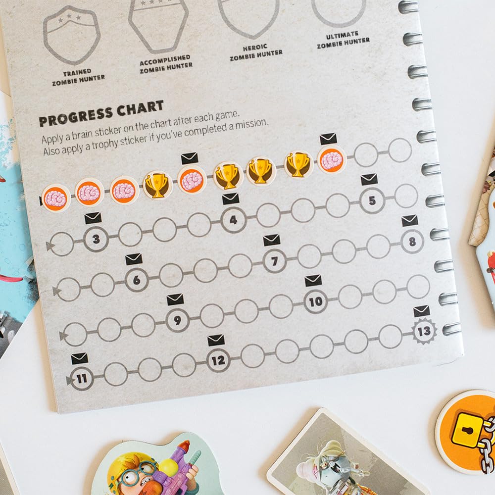 Envelopes close-up highlights unlockable content and new adventures in Scorpion Masqué Zombie Kidz Evolution.