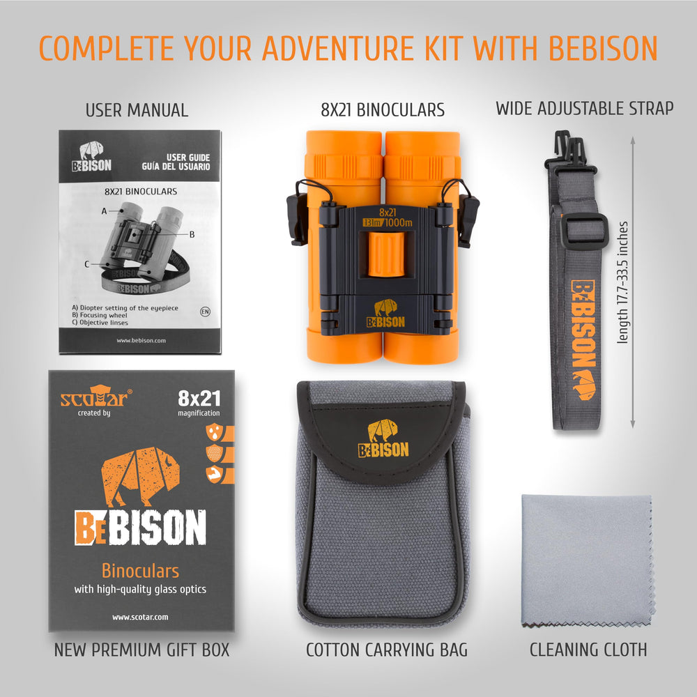 Ideal for beginner bird watching with bright, clear views.