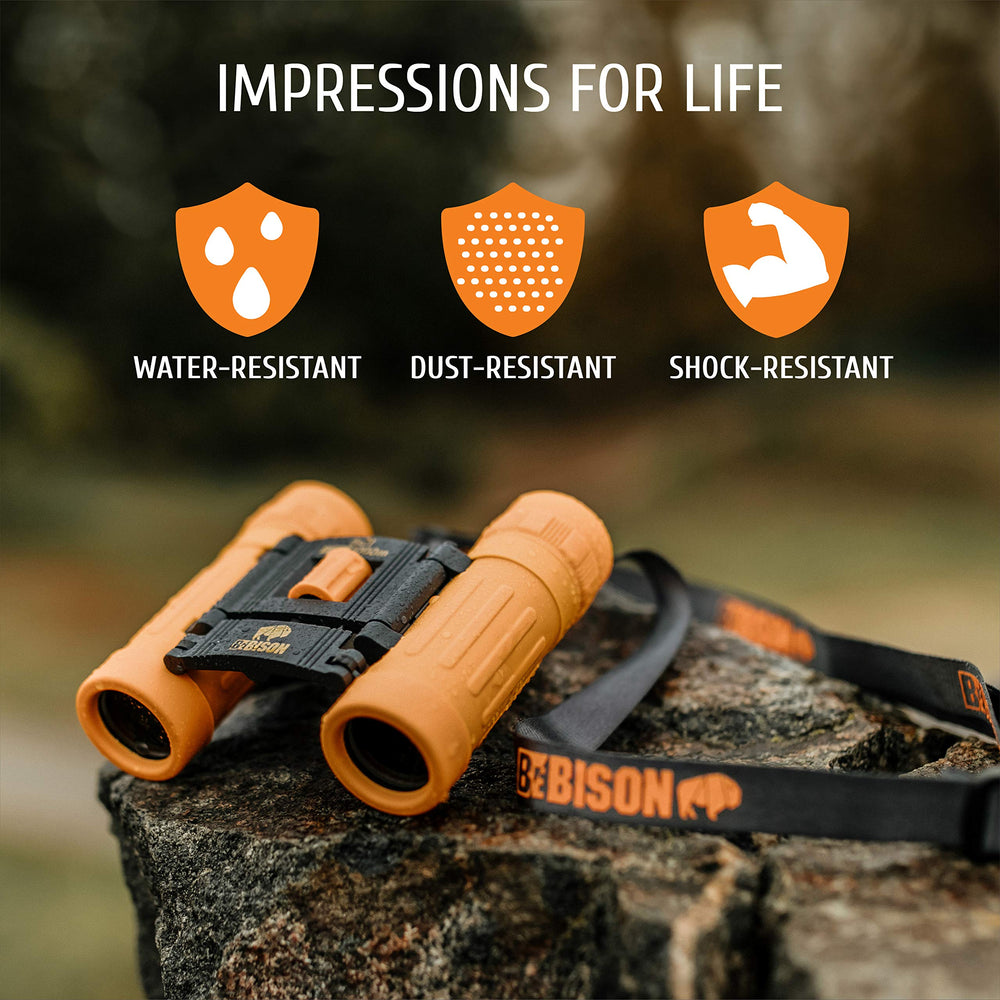 BeBison kids binoculars offer high-resolution optics for clear birdwatching.
