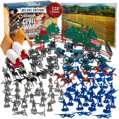 SCS Direct Civil War blue soldiers ready for classroom dioramas.