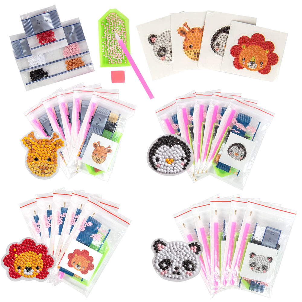 SCS Direct Zoo Buddies individual pack — ready-to-use party craft.