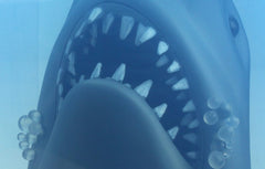 SD TOYS plastic Jaws 3D poster statue close-up