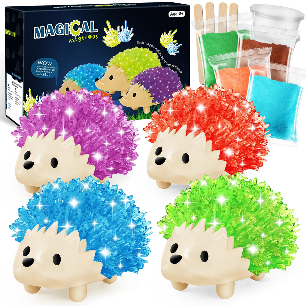 sdaymol crystal growing kit hedgehog blue crystals ready to bloom for kids science fun