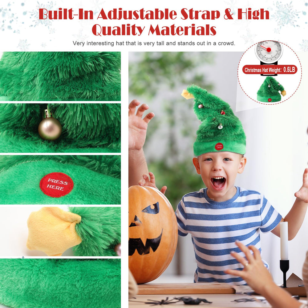 SdeNow lightweight plush Santa hat worn comfortably during celebrations