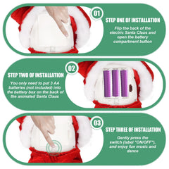 SdeNow musical Santa decoration suited for homes, schools, and parties.