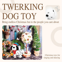 SdeNow singing Santa puppy plush delivers English song for family fun.