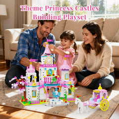 SDVWSF Princess Castle rotating fountain adds dynamic charm