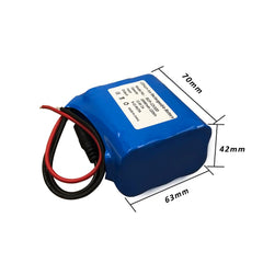Seasider 12V charger ensures safe, reliable charging for the battery pack.