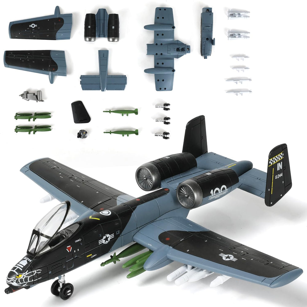 SEBUNAS A-10 model kit in progress highlights step-by-step assembly for beginners.