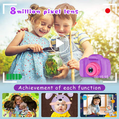 Seckton Upgrade Kids Selfie Camera dual-camera design supports easy group shots.