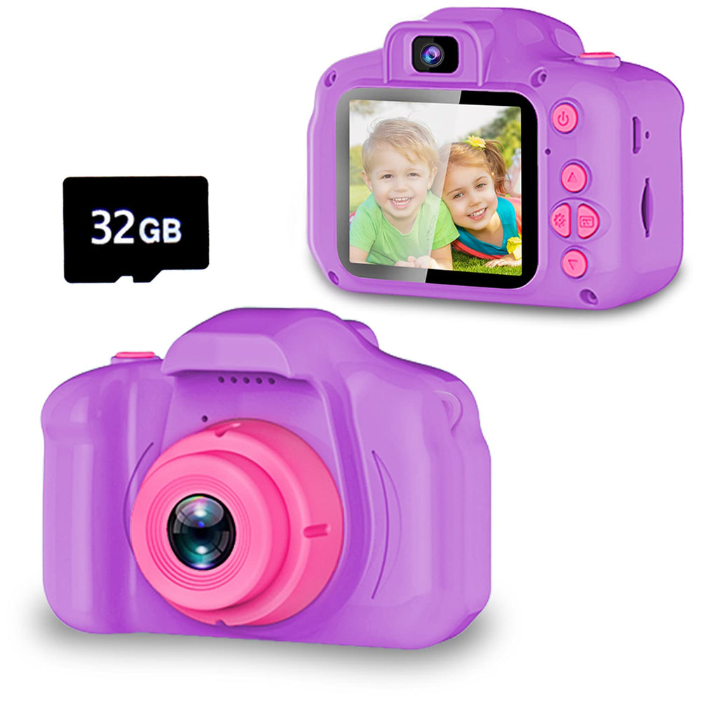 Seckton Upgrade Kids Selfie Camera front view highlights portable design for quick photo moments.