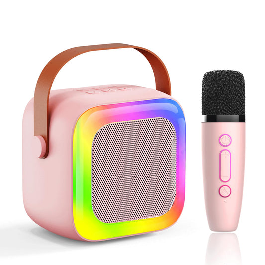 SECULEAD karaoke machine pink portable speaker for kids