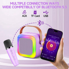 SECULEAD karaoke with TF/USB/AUX inputs enabling versatile playback