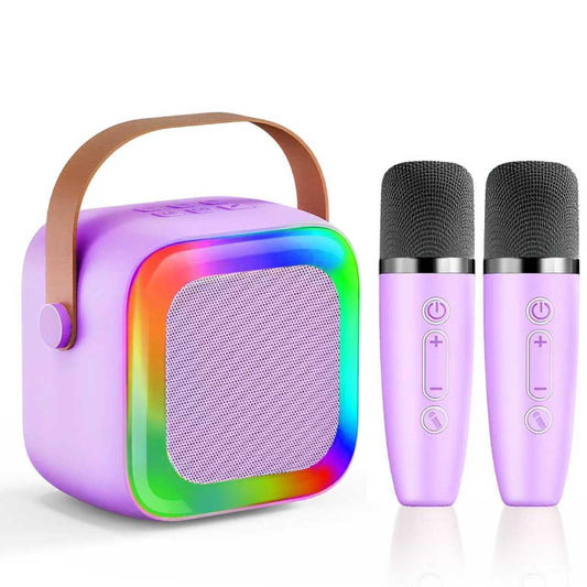 SECULEAD mini karaoke machine in purple for at-home kid sing-alongs