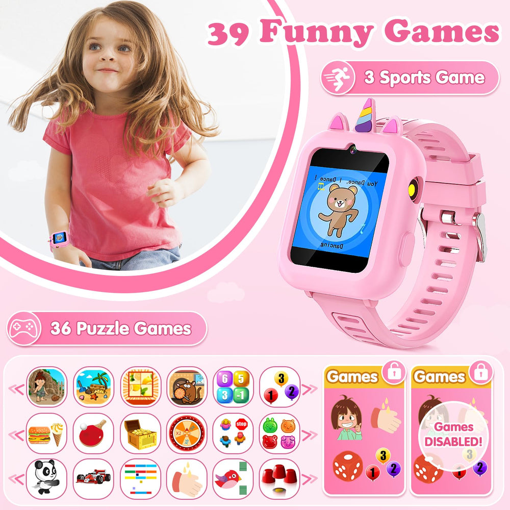 Sedzofan Kids Smartwatch pedometer tracks steps for active kids.