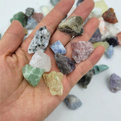 SeeuFun lapis lazuli tumbled chip highlights blue gems for mindful learning
