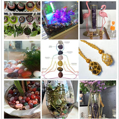 SeeuFun mixed crystal stones display suitable for classroom or home geology fun