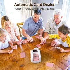 Seektain automatic card dealer linen-finish card compatibility for smooth dealing.