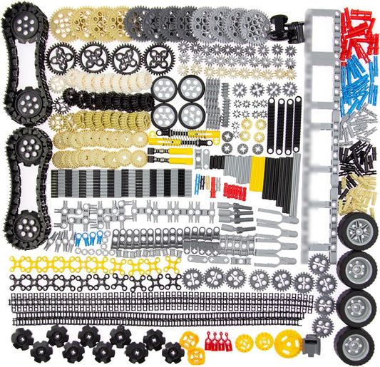 SEEMEY 844Pcs pins, gears, and axles set for versatile STEM builds.