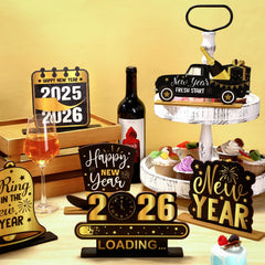 Seenelling 2026 wooden sign brightens New Year tables and photo moments