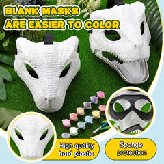 Seenelling dino mask paint kit included for creative customization.