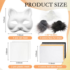 Seenelling Therian mask kit felt sheets for skin-friendly, creative design
