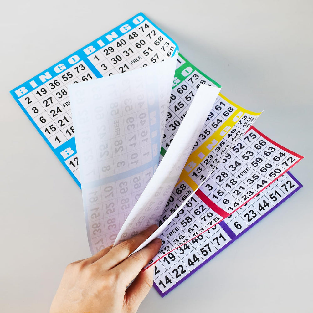SEETOOOGAMES blue bingo card with clear bold numbers