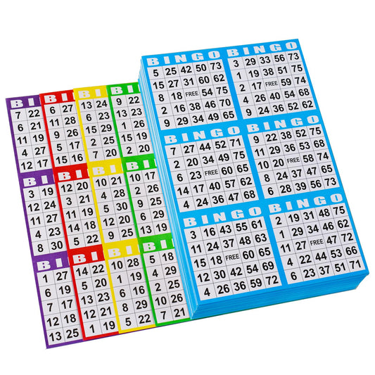 SEETOOOGAMES bingo paper cards six-card sheets for organized large-group play