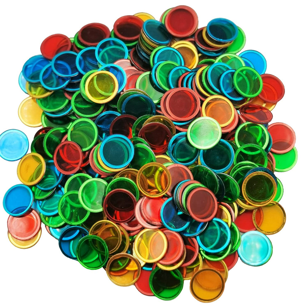 SEETOOOGAMES chip circle 17mm diameter for clear number marking on bingo cards