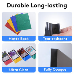 SEFOWG card sleeves dimensions 66x91mm fit standard MTG cards securely