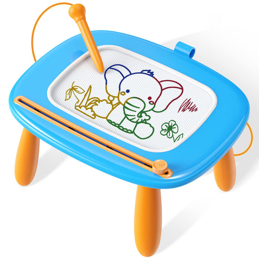 Seimome magnetic drawing board with pen tip for early handwriting practice.