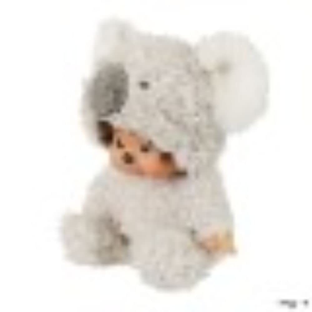 Sekiguchi Monchhichi fluffy koala plush in soft color, ideal for kid-friendly decor.