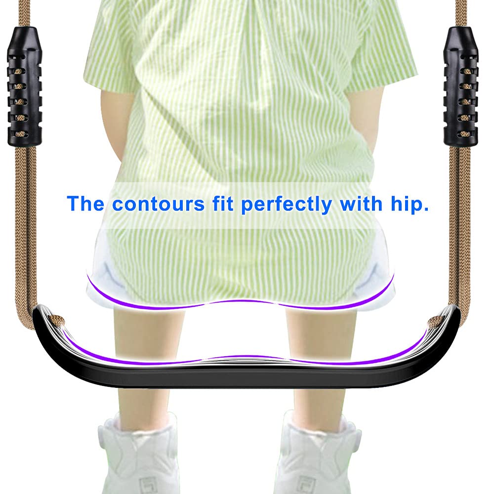 SELEWARE adjustable rope swing length for customizable height and fun.