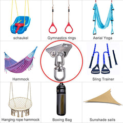 SELEWARE stainless steel hammock mount provides rustproof support for outdoor use