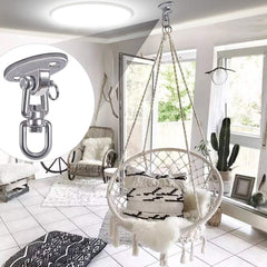 SELEWARE swivel hanger rotates 360 degrees for flexible swing configurations.