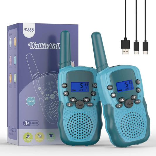 Selieve walkie talkies 2-pack ready for kids' outdoor play and easy communication