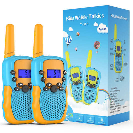 Selieve walkie talkies for kids in an outdoor setup for easy family camping communication