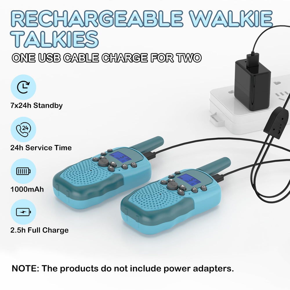 Selieve walkie talkies with LED flashlight for low-light outdoor exploration