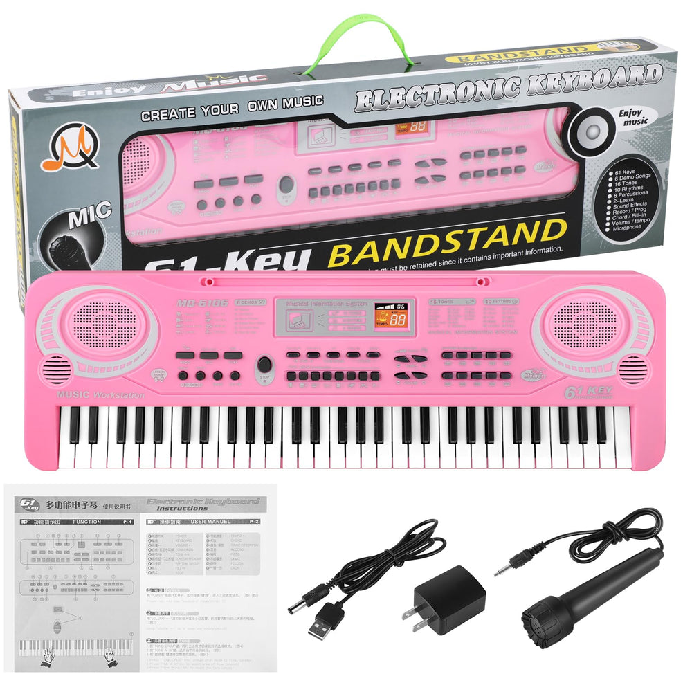 Semart Keyboard Piano 61-key battery-powered option for outdoor use.