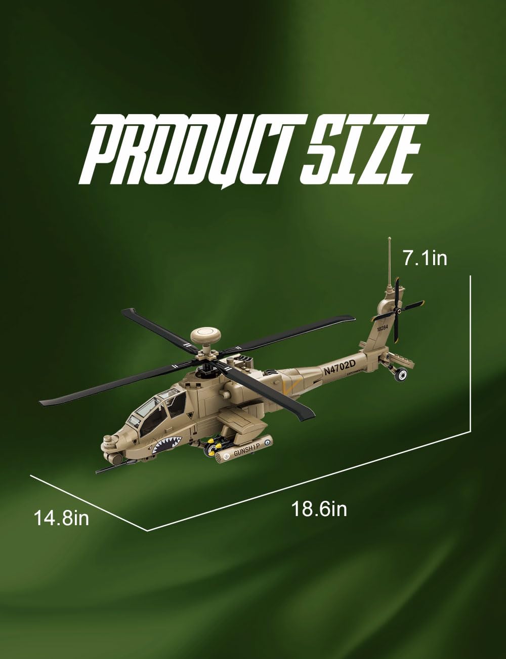 SEMKY AH-64 3D art display makes a striking home exhibit