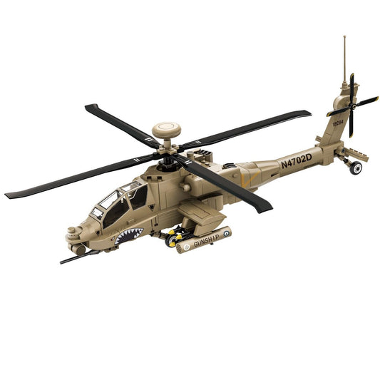 SEMKY AH-64 helicopter building set for hands-on creative play and display