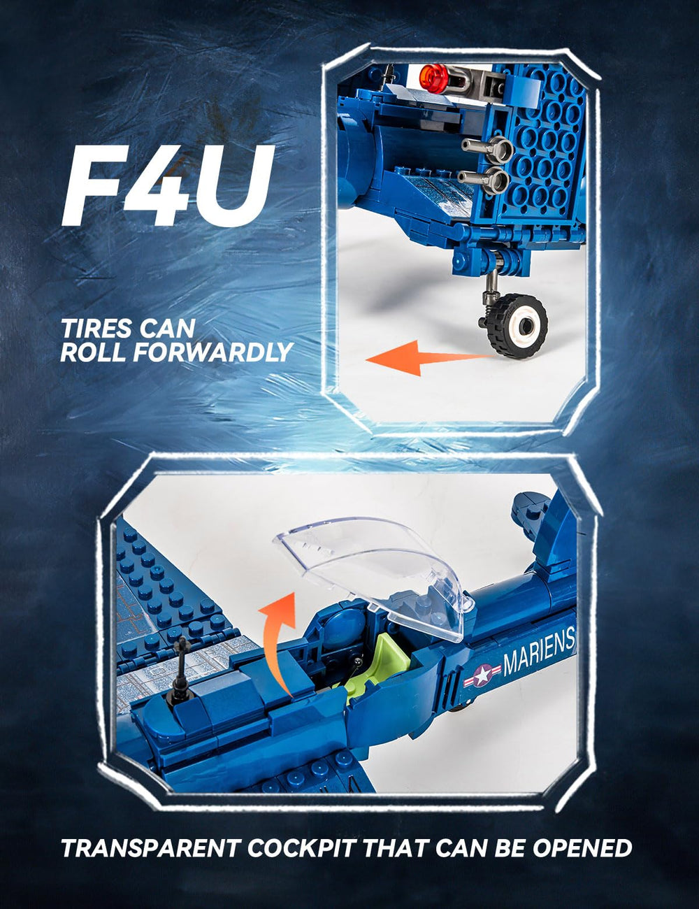 SEMKY Corsair jet creative play set sparks imaginative aviation scenes.